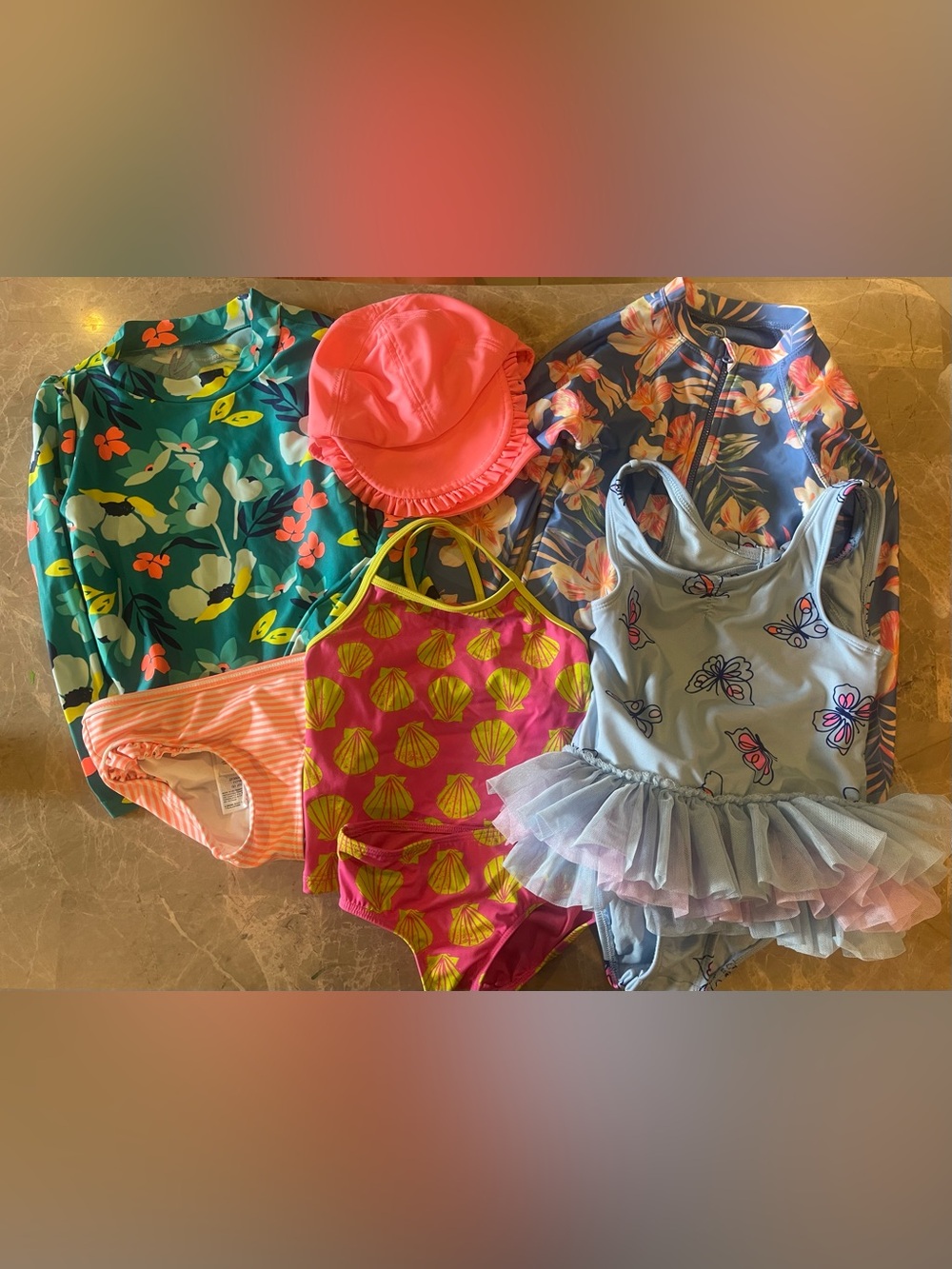 Girls Swimsuit Bundle 2T, 3T and 5T
